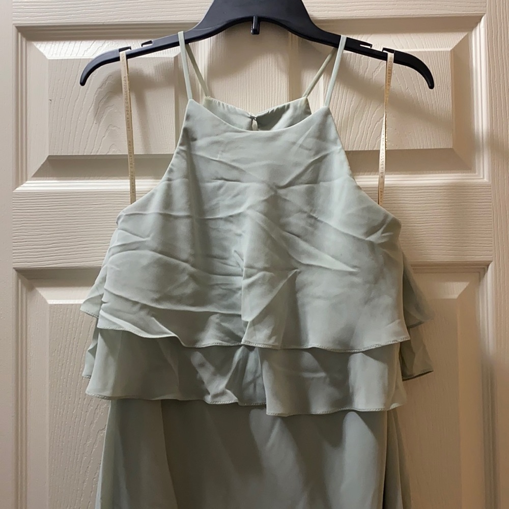 Floor Length Light Green Dress